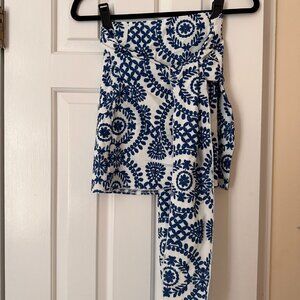 [NEVER WORN] Blue Wrap Skirt